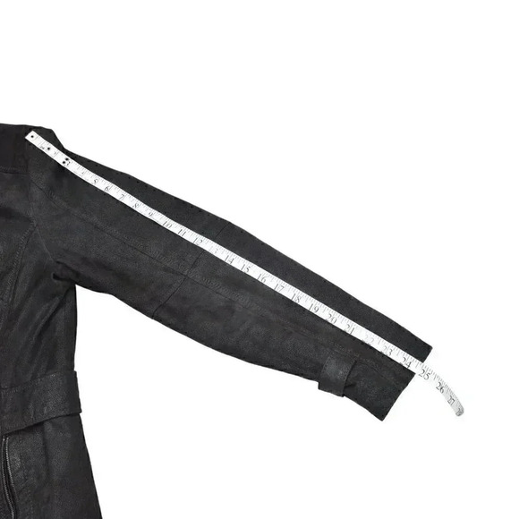 Danier Leather Jacket Brown Faux Fur Collar  Size Medium - Picture 13 of 13